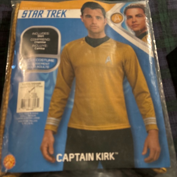 Star Trek Captain Kirk Halloween Costume Uniform Shirt - Picture 2 of 3